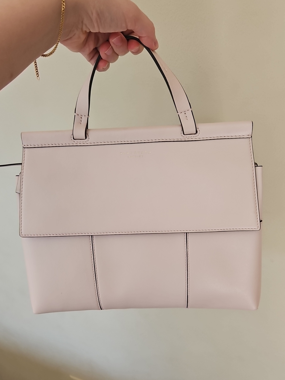 Tory Burch Block T Satchel In Pink